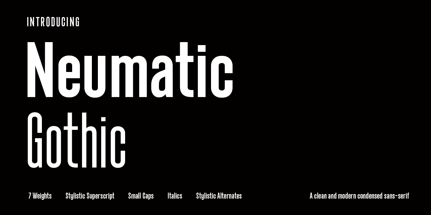 Font Neumatic Gothic